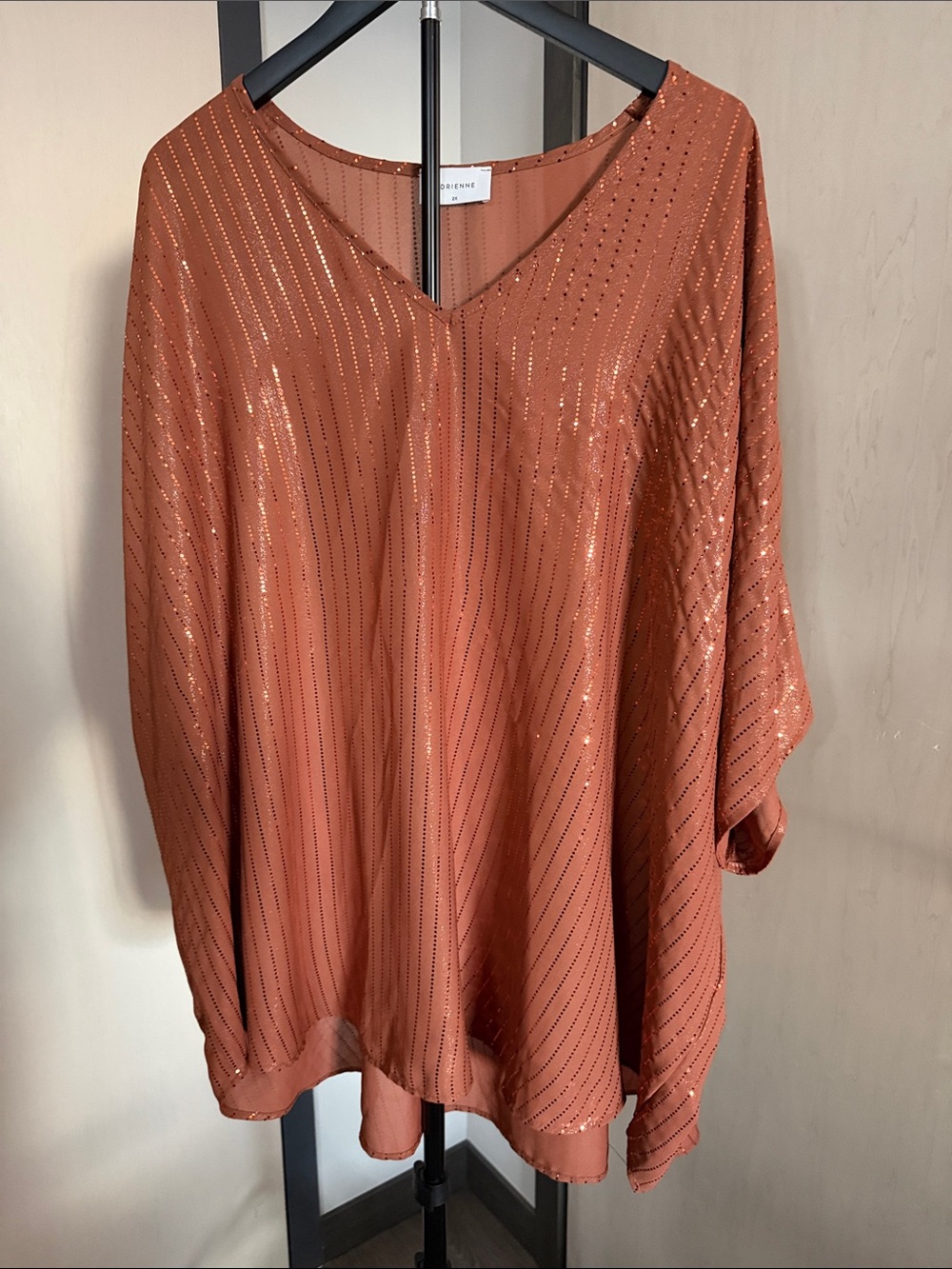 Beautiful Copper Sparkle Kimono Overshirt